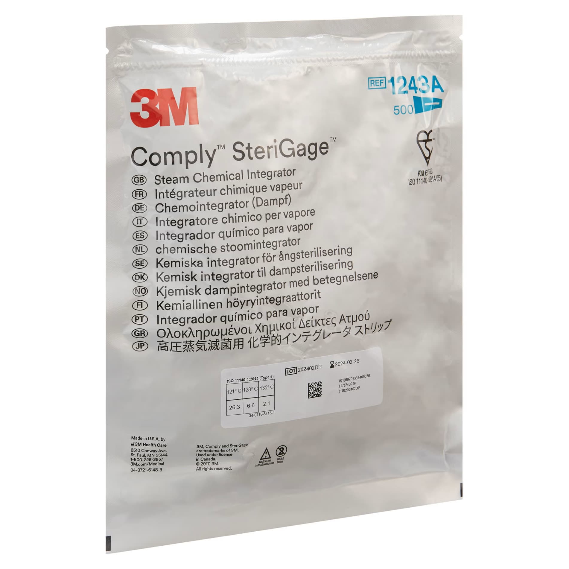 3M Comply SteriGage Steam Chemical Integrator - Bag of 500 - Image 2