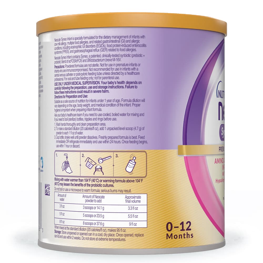 Neocate Syneo Hypoallergenic Amino Acid Based Infant Formula Powder - Image 3