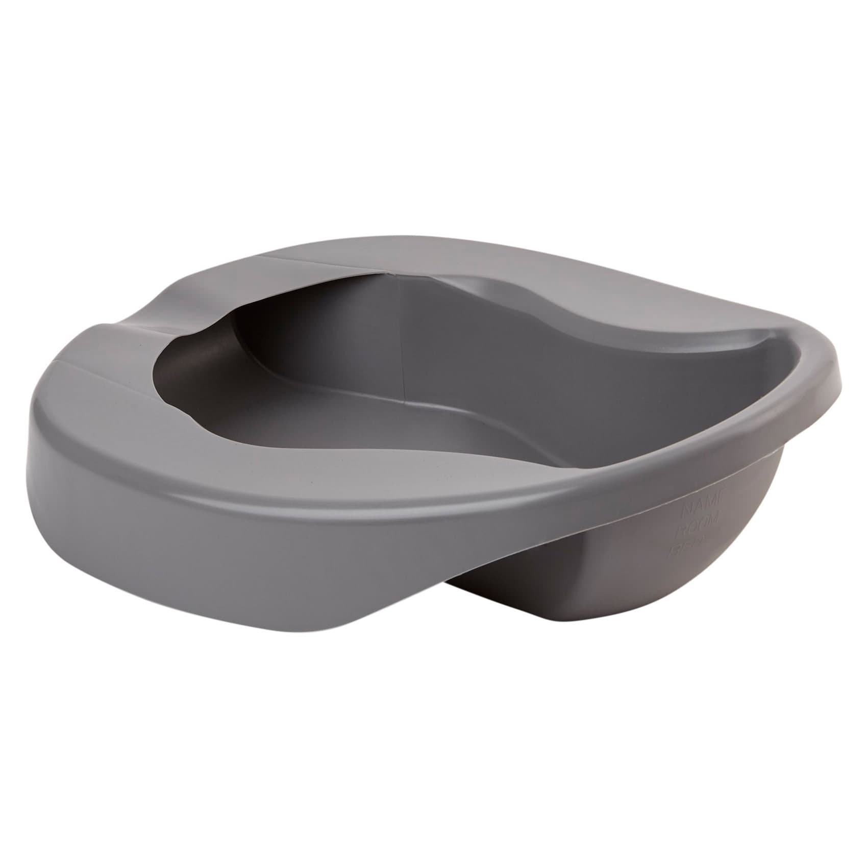 McKesson Pontoon Bedpan Graphite 15 L Inch Single Patient Use - Image 2