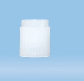 Sarstedt Tube Closure Natural NonSterile Screw Cap - Case of 5000 - Image 1