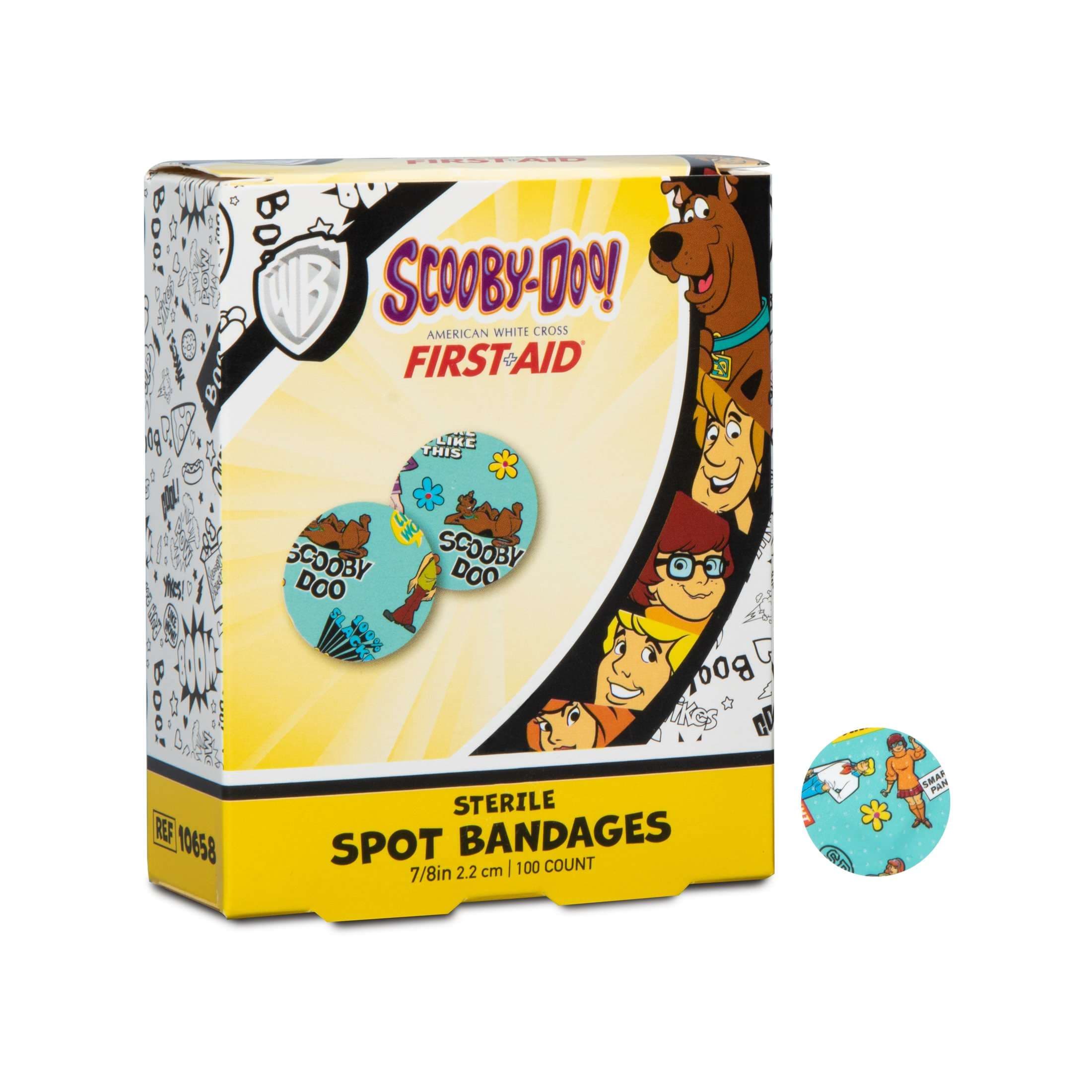Dukal American White Cross Adhesive Spot Scooby Doo Bandage - Box of 100 - Image 1