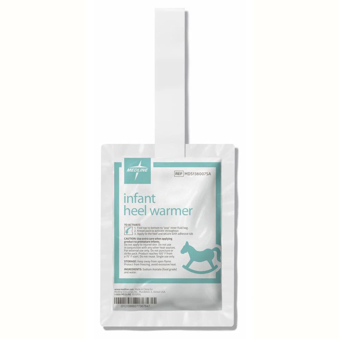 Medline Instant Infant Heel Warmer, One Size Fits Most, 3 X 5 Inch - Image 1