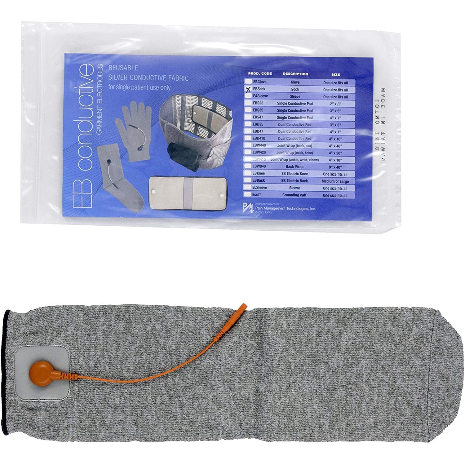 PMT Premium Electrotherapy Conductive Socks - Image 3
