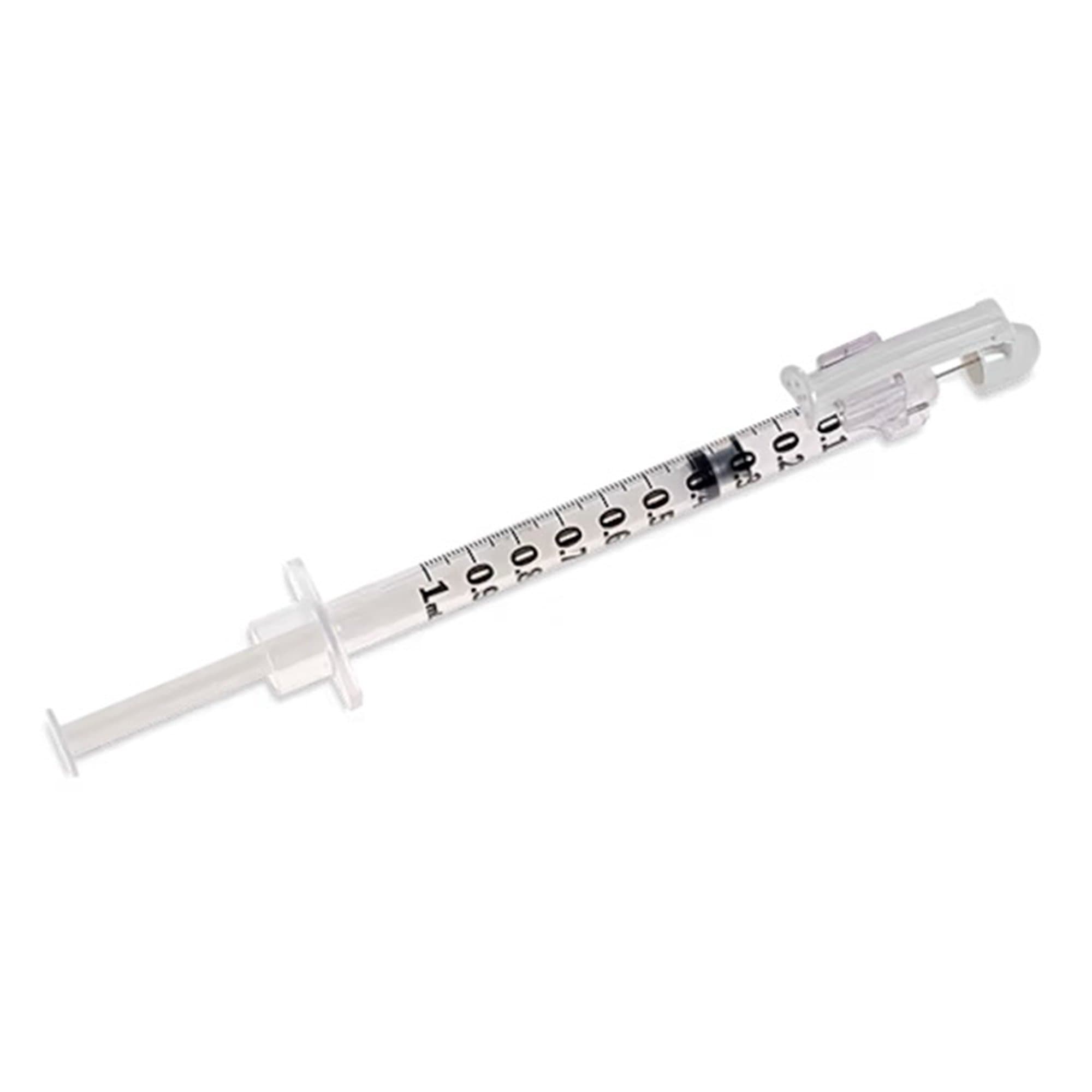 BD SafetyGlide Safety Tuberculin Syringe with Needle, 1 mL, 27G, 3/8 Inch - Box of 100 - Image 2