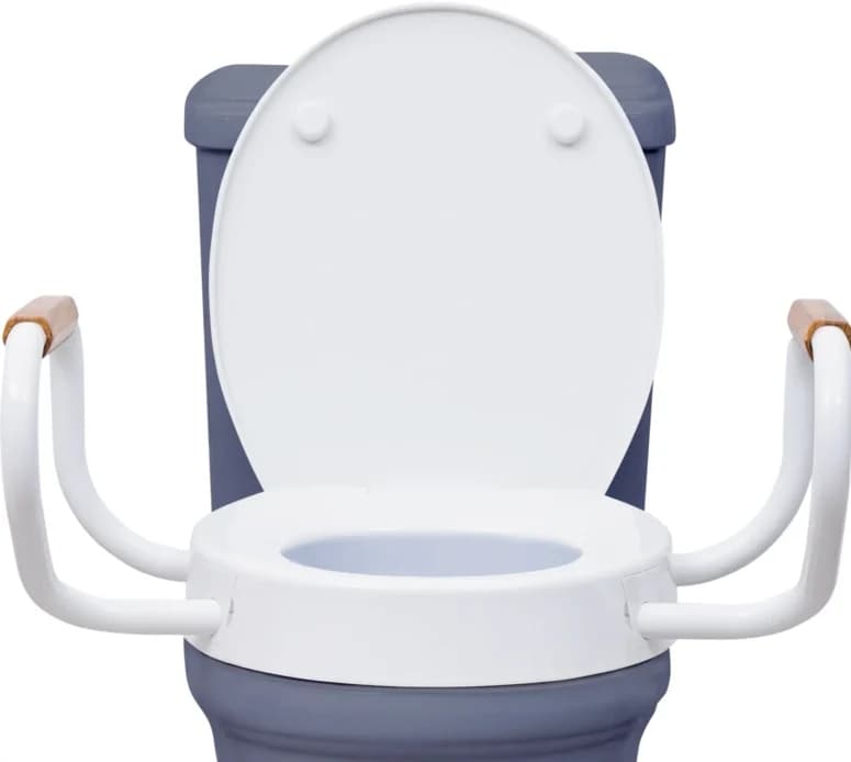 Lunderg Raised Toilet Seat with Arms