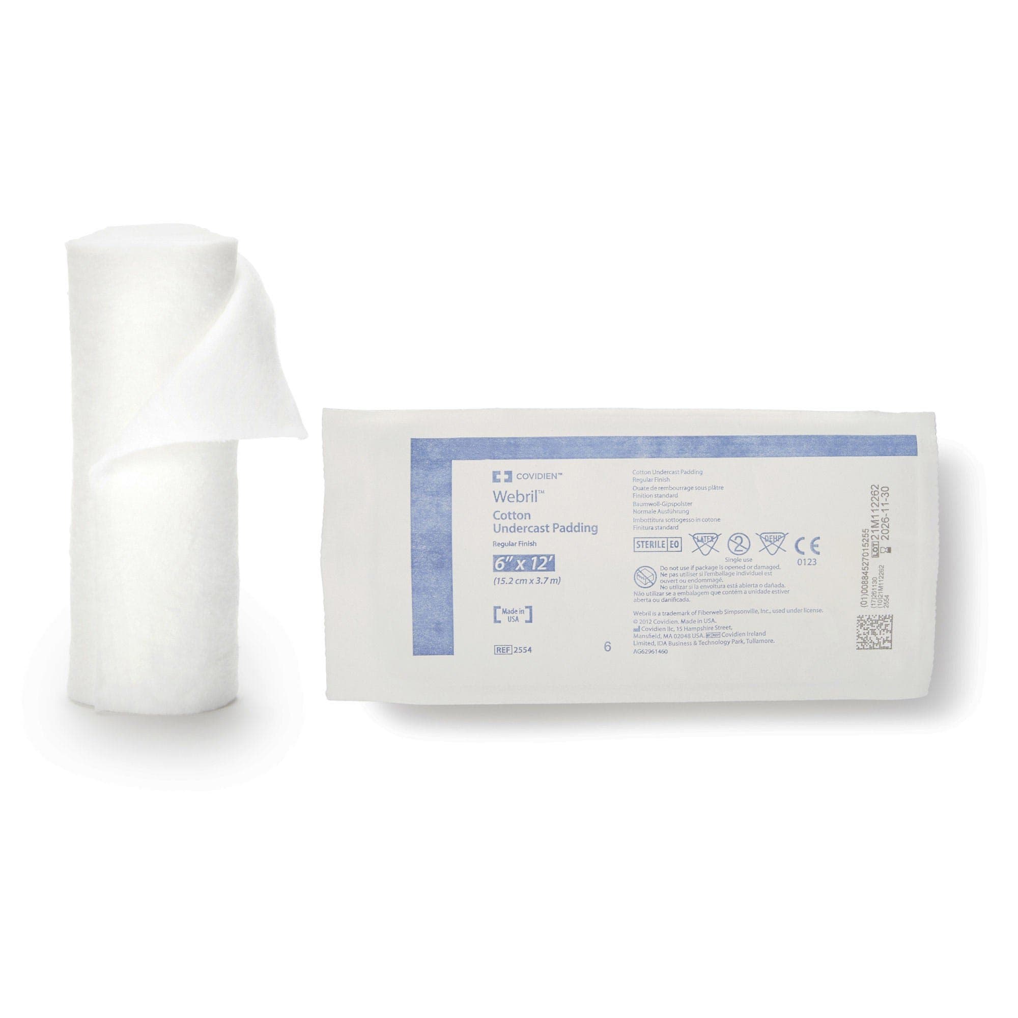 Cardinal Health Webril Undercast Padding, 6 Inch x 4 Yard, Cotton Sterile - Image 1