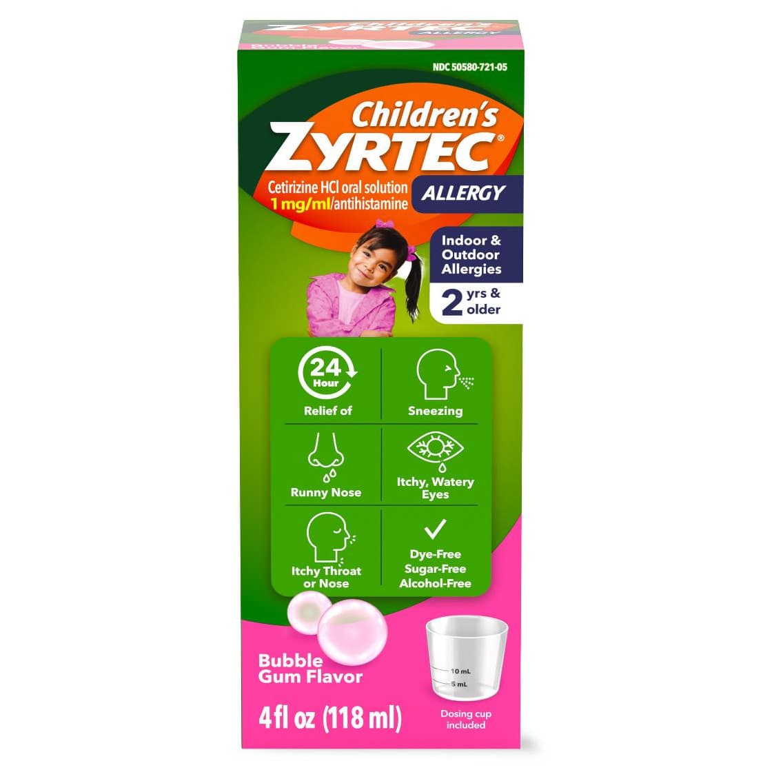 Zyrtec Children's Antihistamine Allergy Syrup - Image 1