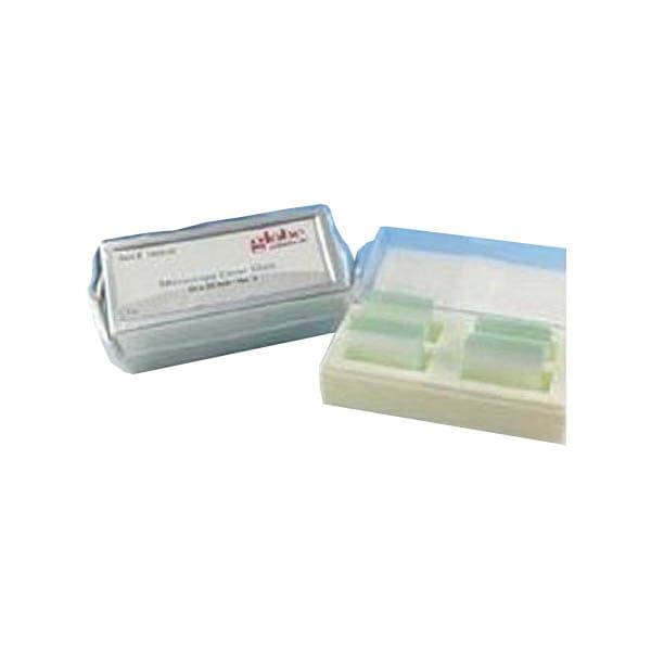 Globe Scientific Cover Glass Square, 22 x 22 mm, No. 1 Thickness - Box of 10 - Image 1
