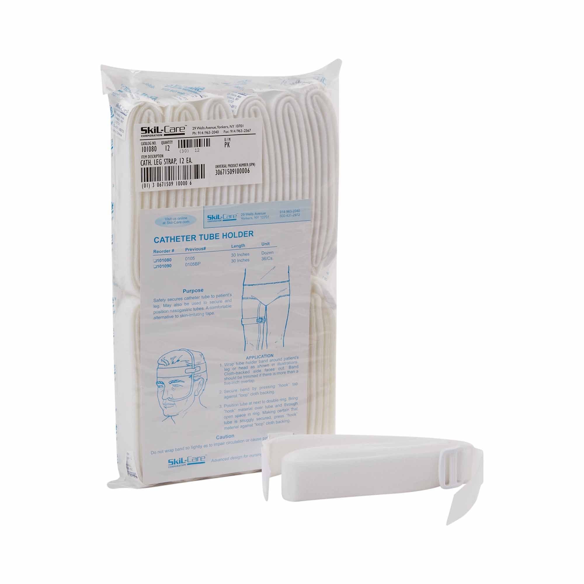 SkiL-Care Leg Strap for Universal Indwelling Catheters, 30" - Package of 12 - Image 1