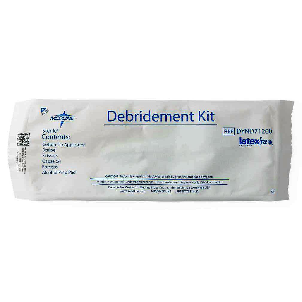 Medline Minor Debridement Kit, Sterile - Box of 12 - Image 1