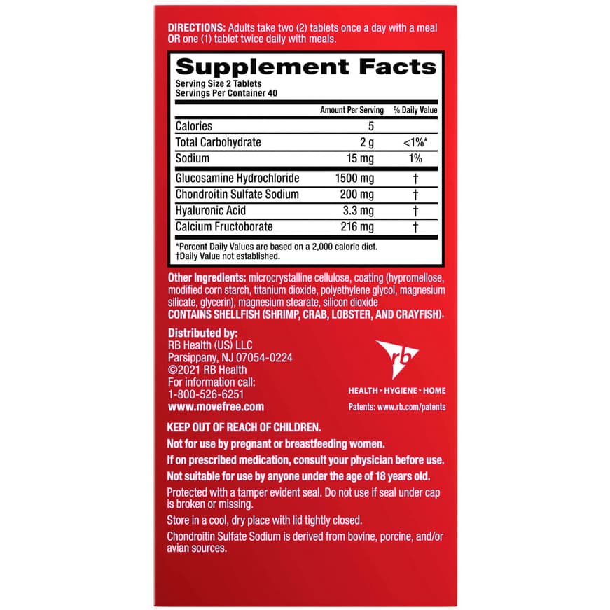Move Free Advanced Glucosamine + Chondroitin Joint Supplement - Image 3