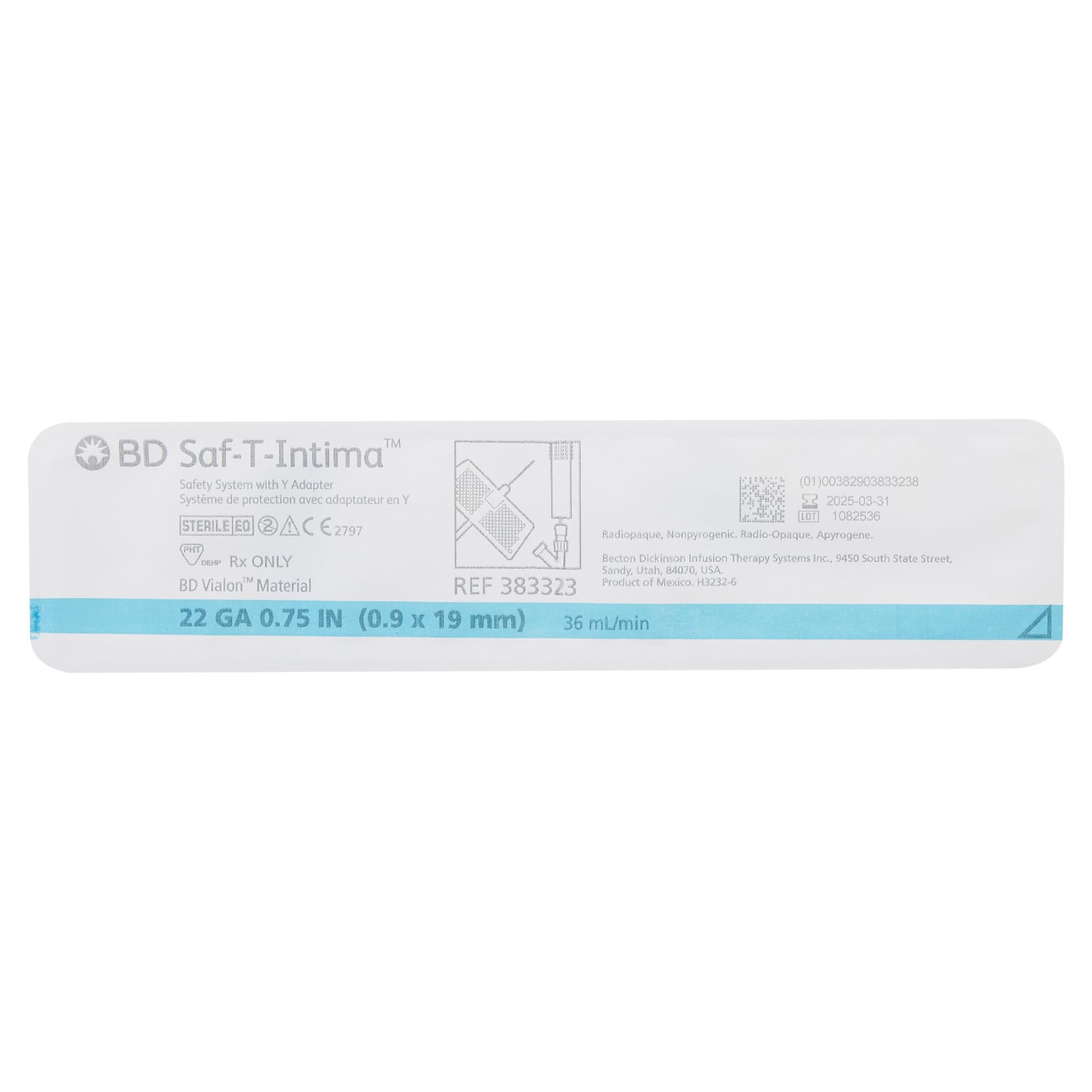 BD Closed IV Catheter 22 Gauge, 0.75 Inch Retracting Needle - Each - Image 1
