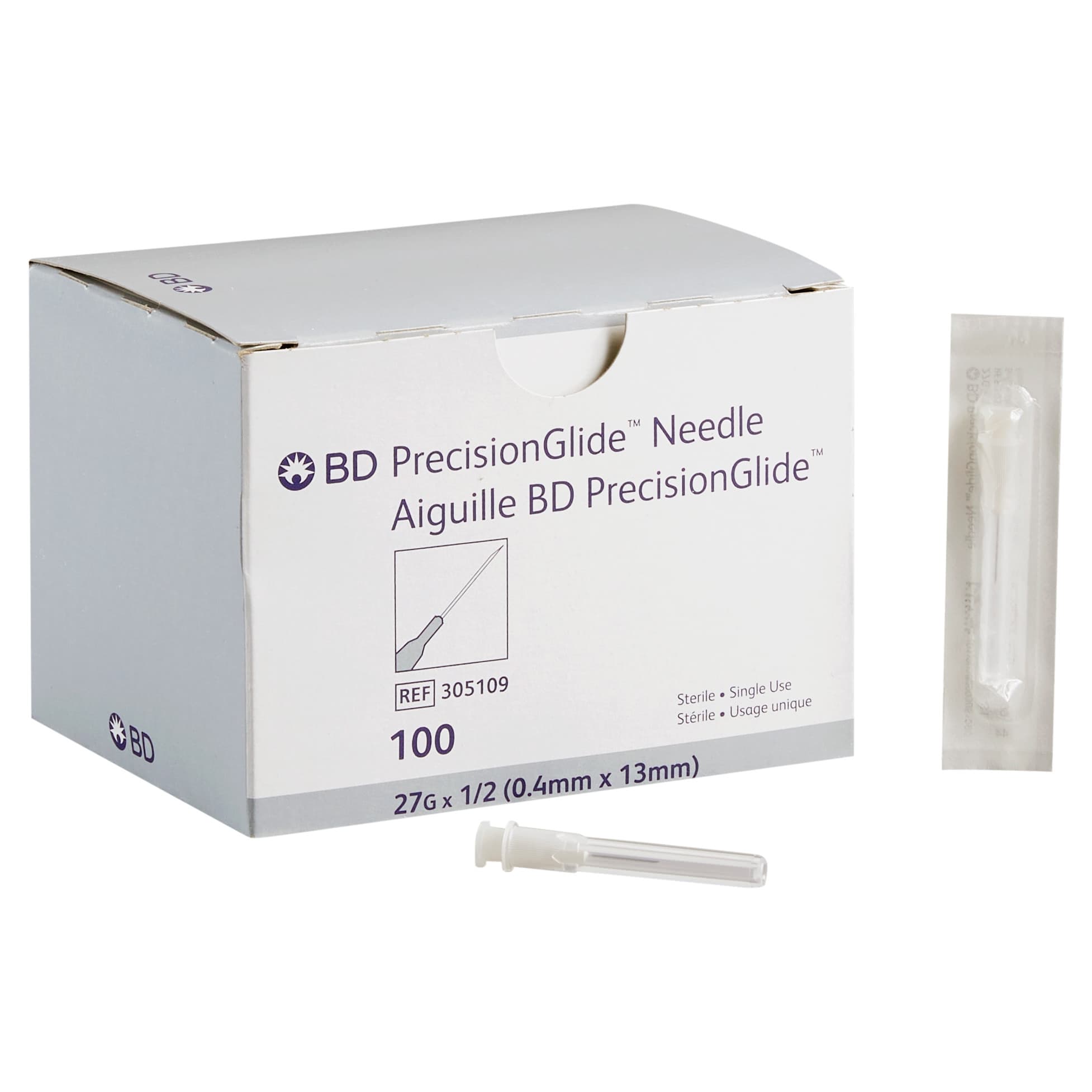 BD Regular Bevel Hypodermic Needle - Box of 100 - Image 1