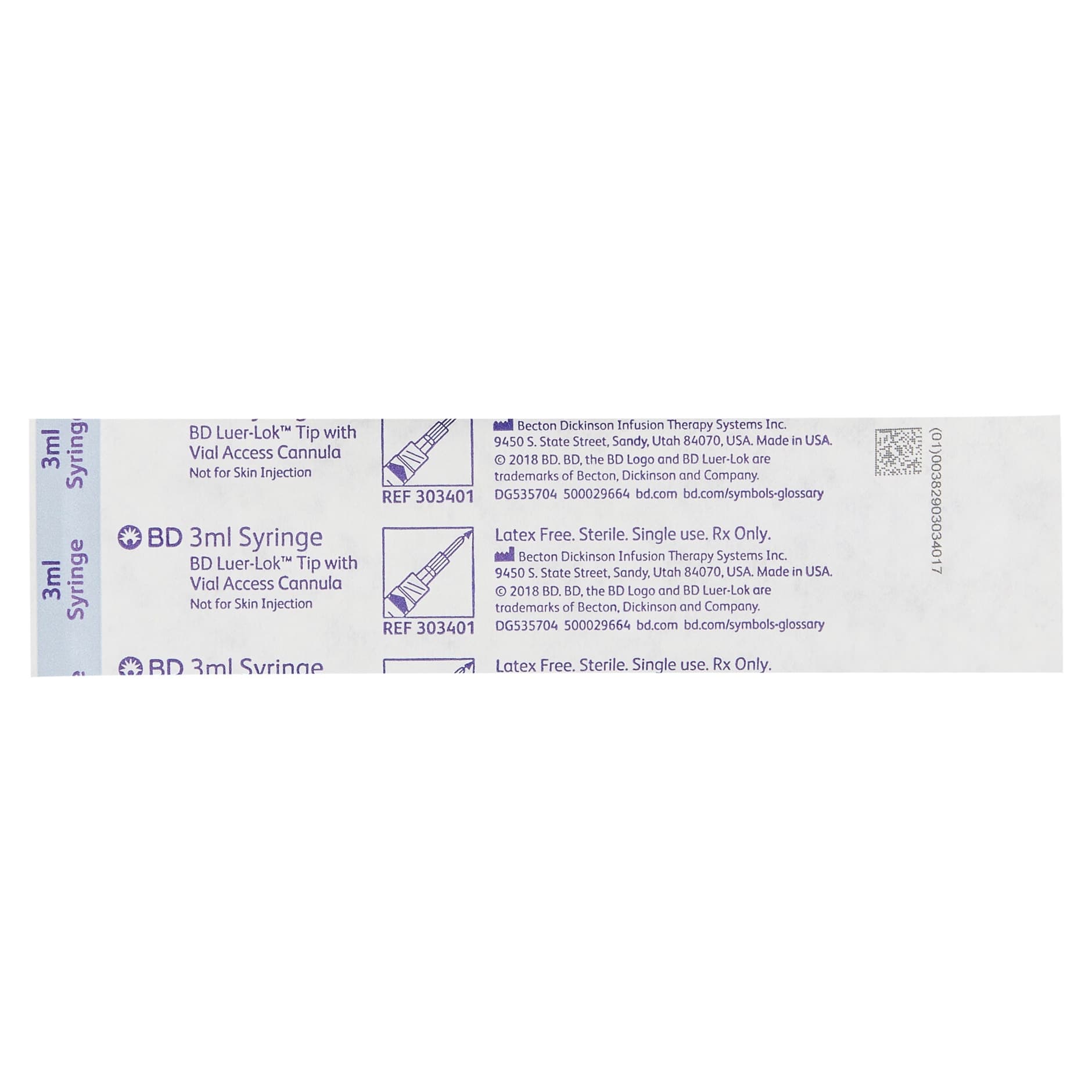 BD 3 mL Syringe with Vial Access Cannula, 15 Gauge - Image 2