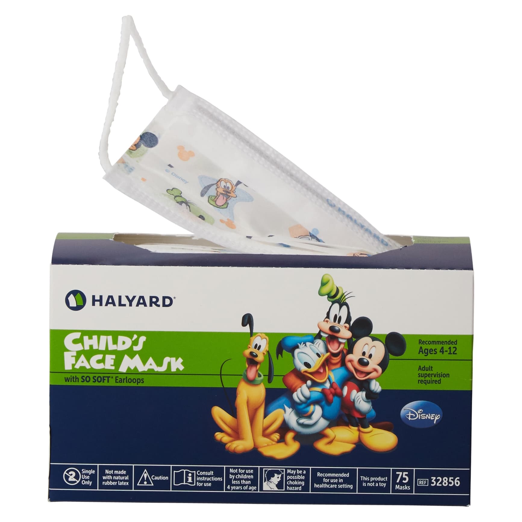 Halyard NonSterile Pleated Procedure Mask, Kid Design (Disney) - Image 1