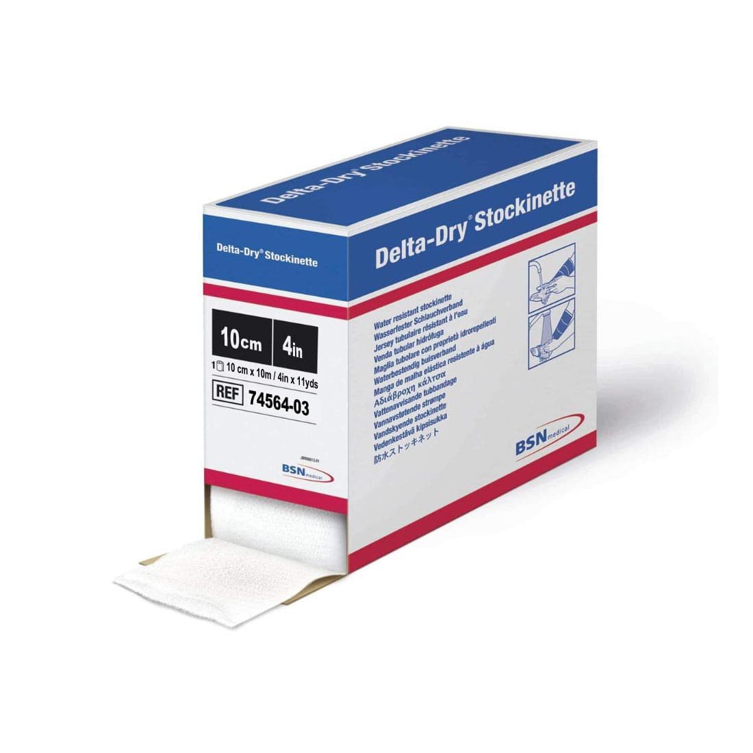 Delta-Dry Nylon Water Resistant Stockinette, 4 Inch x 11 Yard - Case of 2 - Image 1