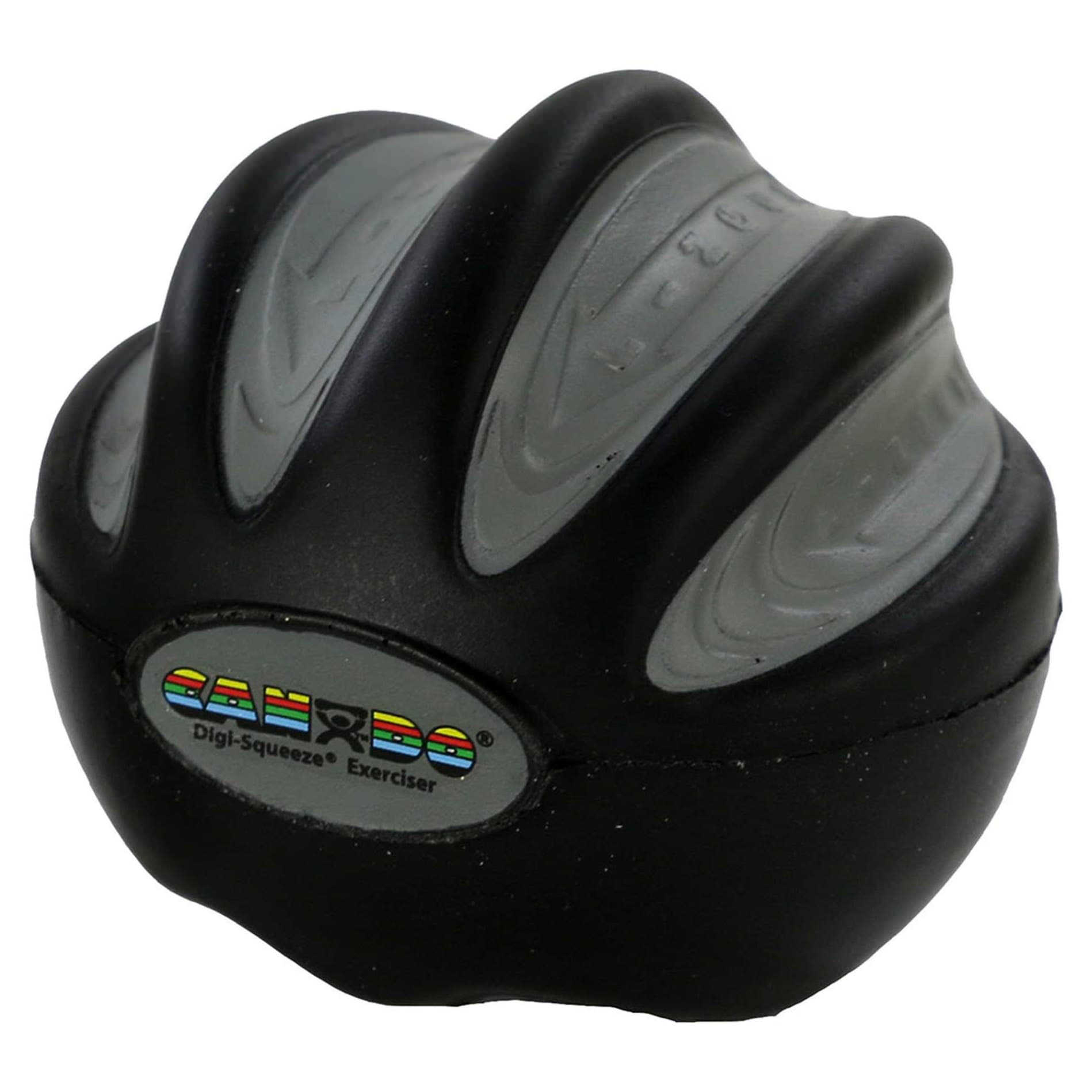 CanDo Digi-Squeeze hand exercise, Medium, Black, Extra Firm - Image 1