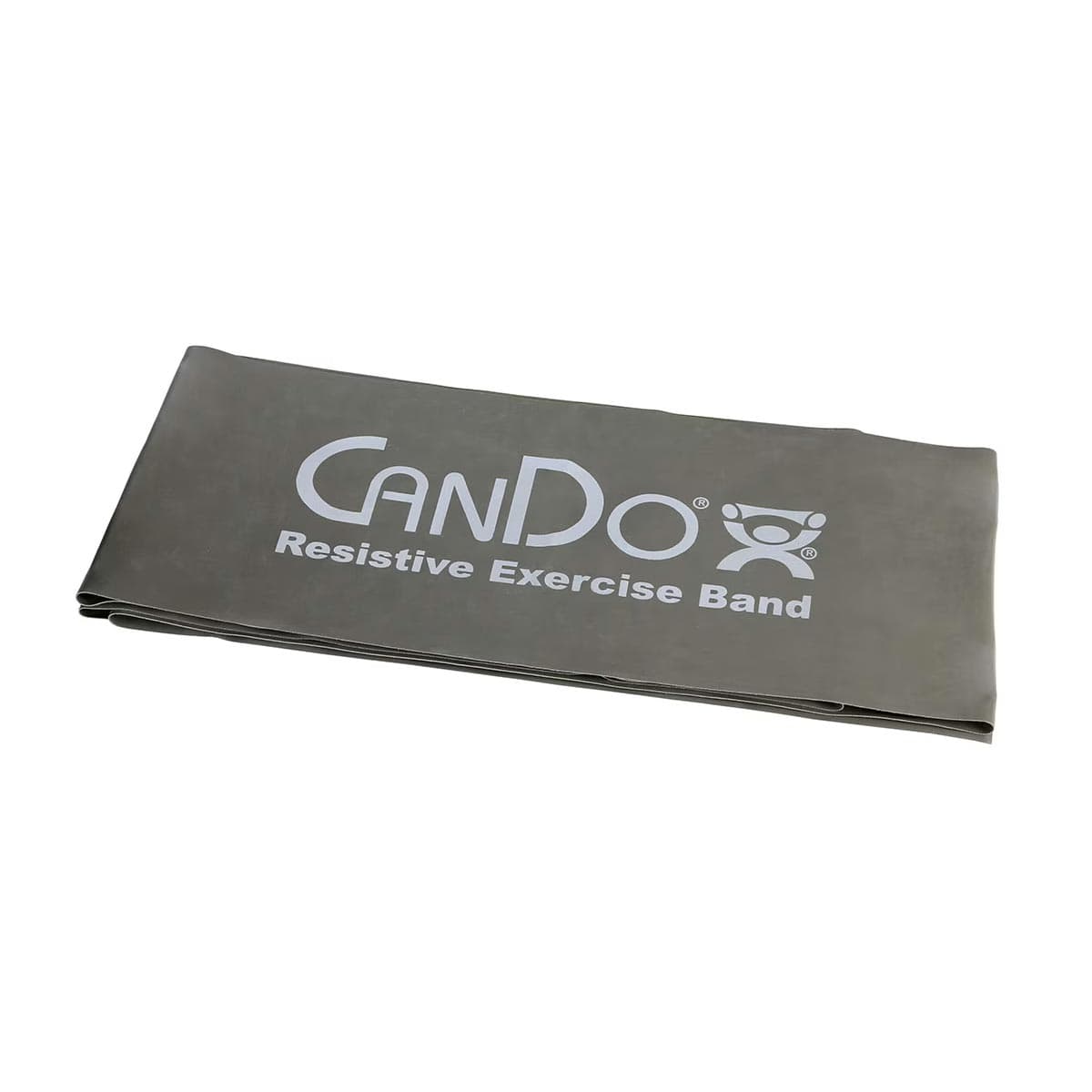 CanDo Latex-Free Exercise Band, 5 Foot Singles, Silver, 2X Heavy - Image 1