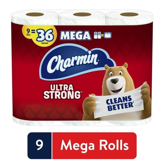 Charmin Ultra Strong Toilet Paper - Package of 9 - Image 1