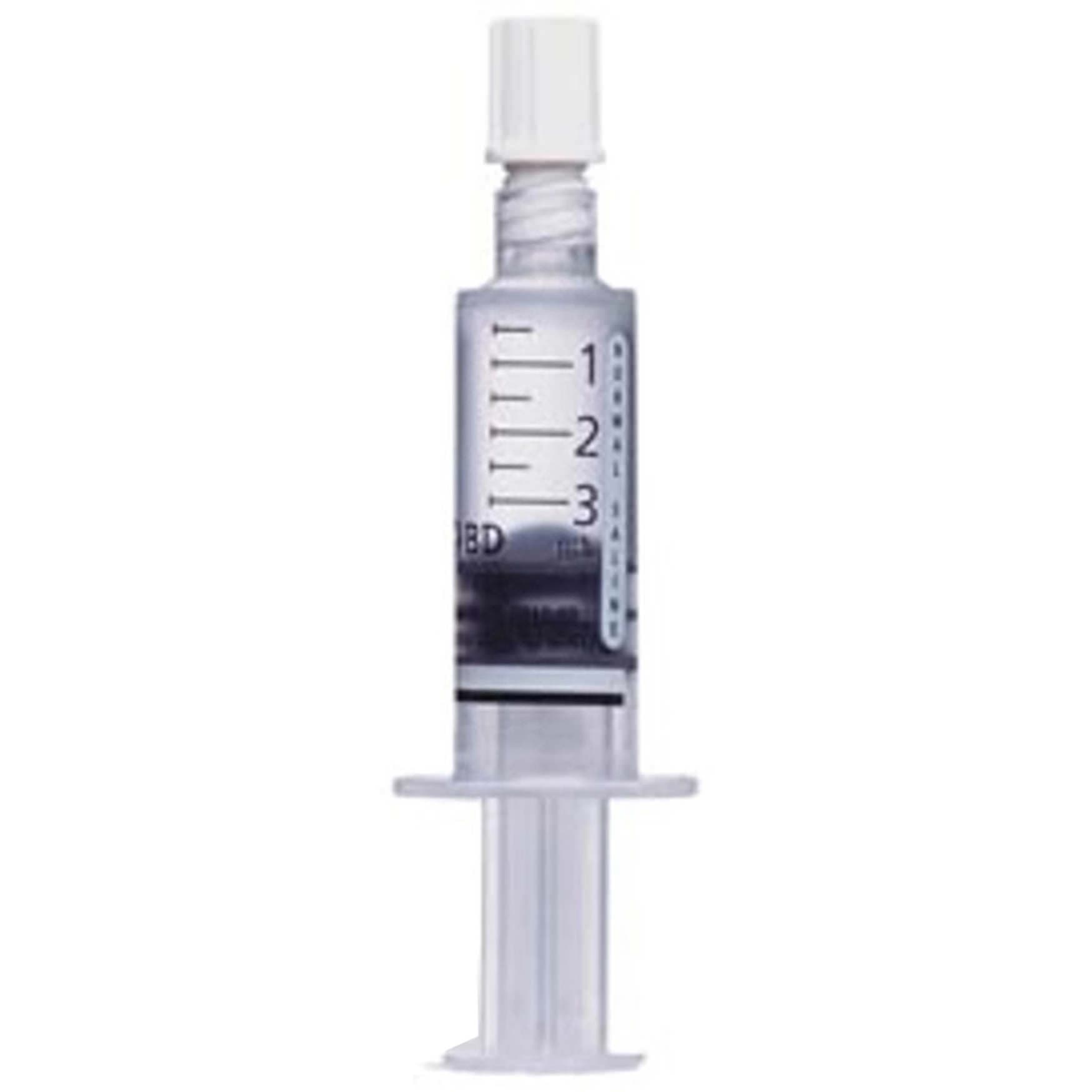 BD PosiFlush Prefilled Normal Saline Flush Syringe, 3 mL Saline Fill Syringe - Each - Image 1