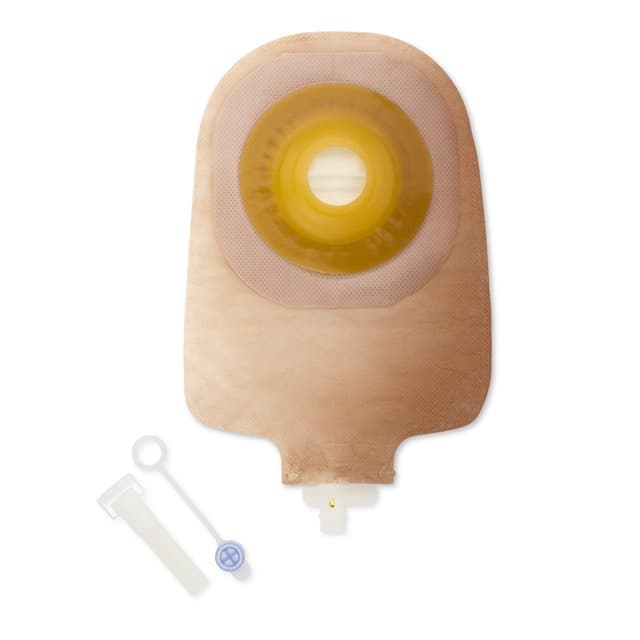 Premier 1-Piece Urostomy Pouch with Convex Flextend Barrier with Tape, Transparent, Upto 1 Inch - Box of 5 - Image 1