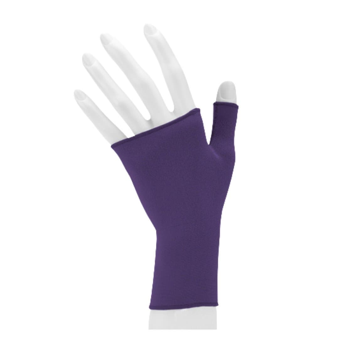 Juzo Soft Seamless Compression Gauntlet, Small, Navy, 20-30mmHg, Left Hand - Image 1