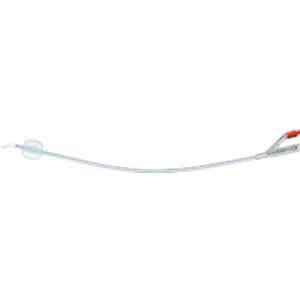 Rusch 100% Silicone Indwelling 3-Way Foley Catheter, 18 Fr - Each - Image 1