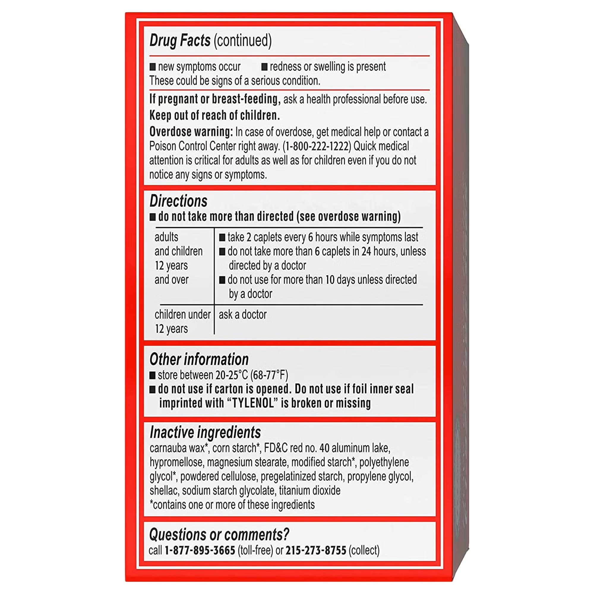Tylenol Pain Relief Caplet - Image 2