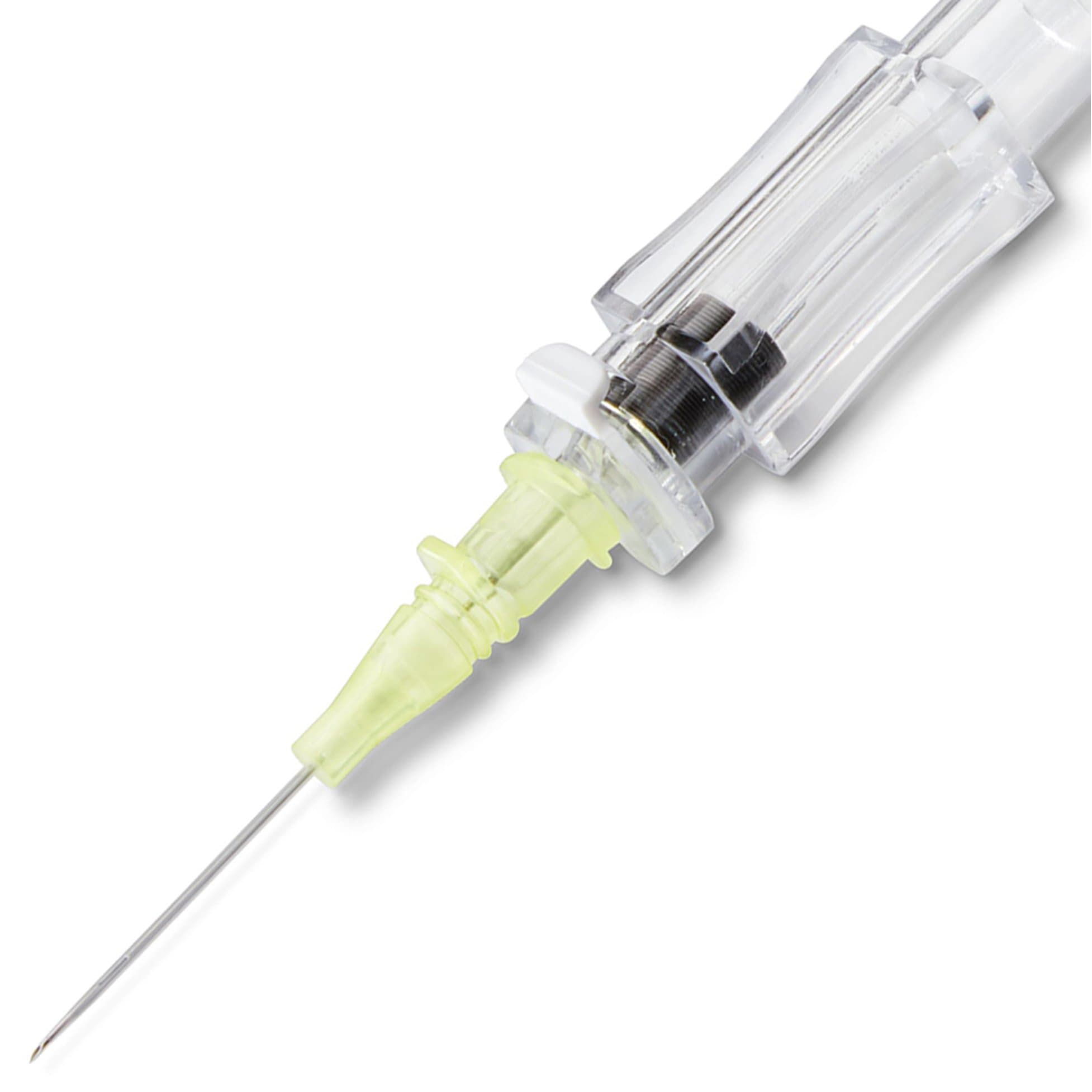 McKesson Peripheral IV Catheter with Straight Hub, 24 Gauge, 3/4 Inch, 20 mL /min - Box of 50 - Image 1