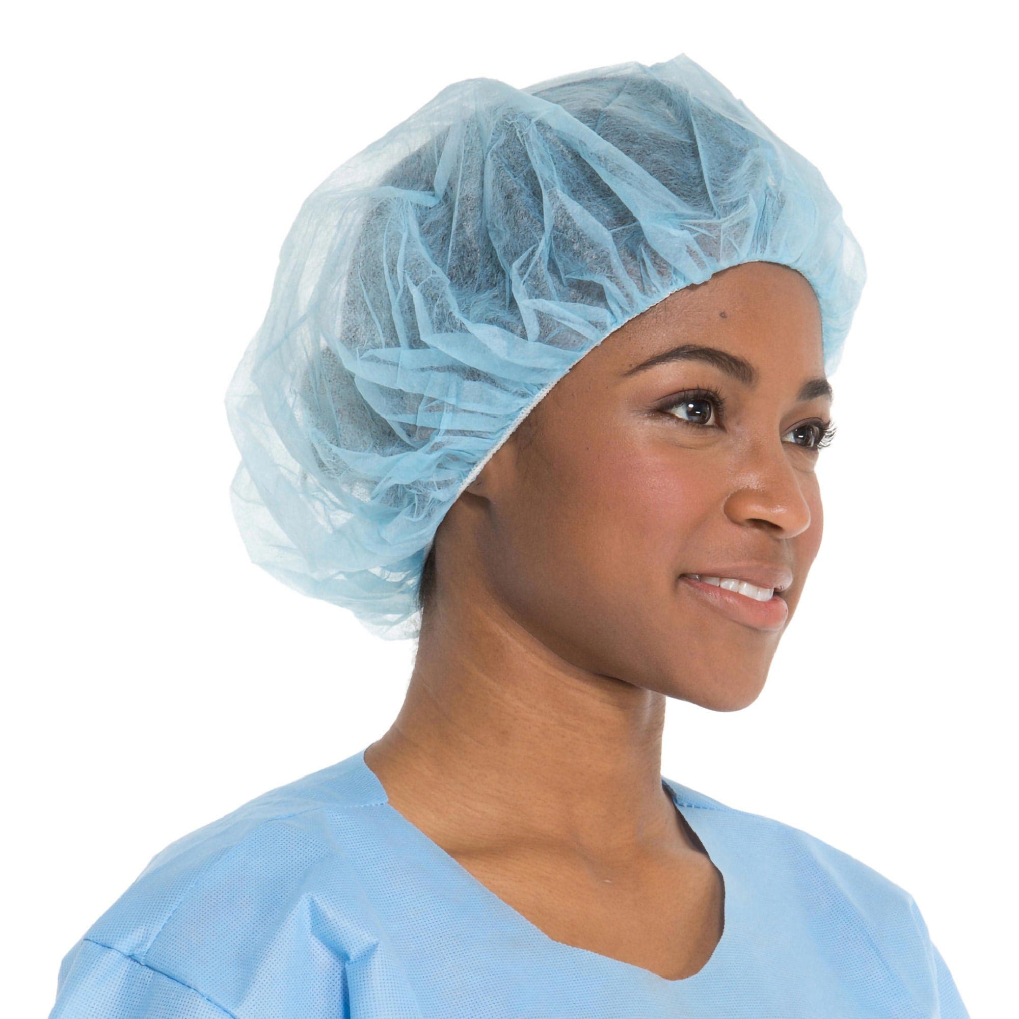 Halyard Inc Blue Bouffant Cap, Extra Large - Image 1