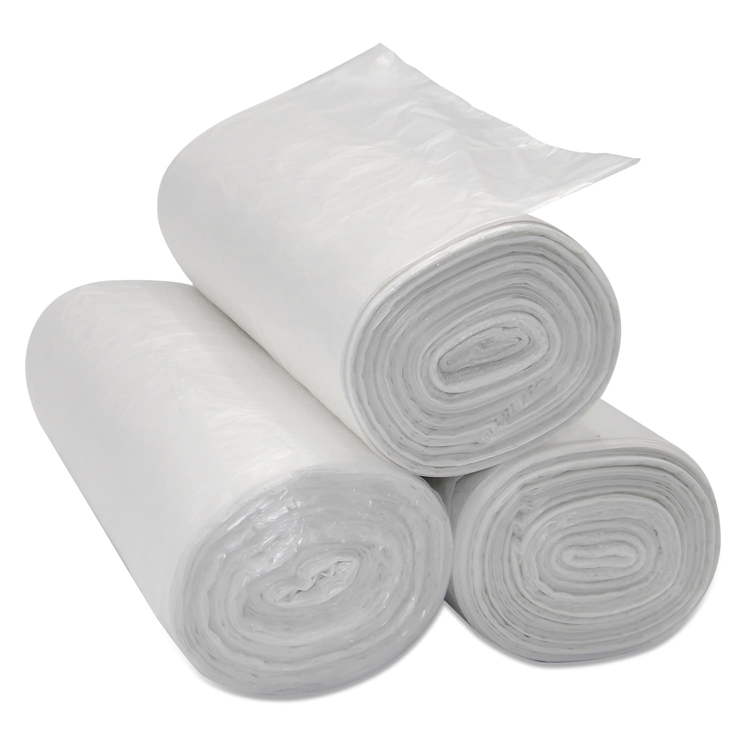 Medd Max Trash Bag, Clear, Coreless Roll, 16 Gal, 24 x 33 Inch - Case of 20 - Image 1