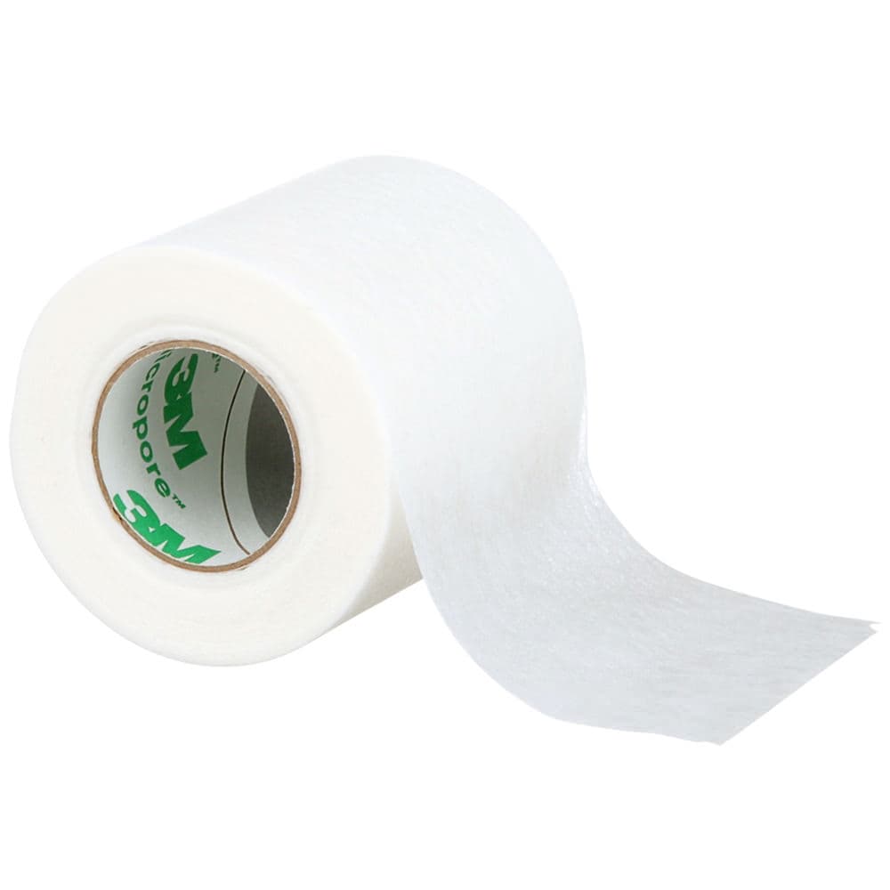 3M Micropore Waterproof Skin Friendly Surgical Tape, 2 Inch x 10 Yards, White - Image 1