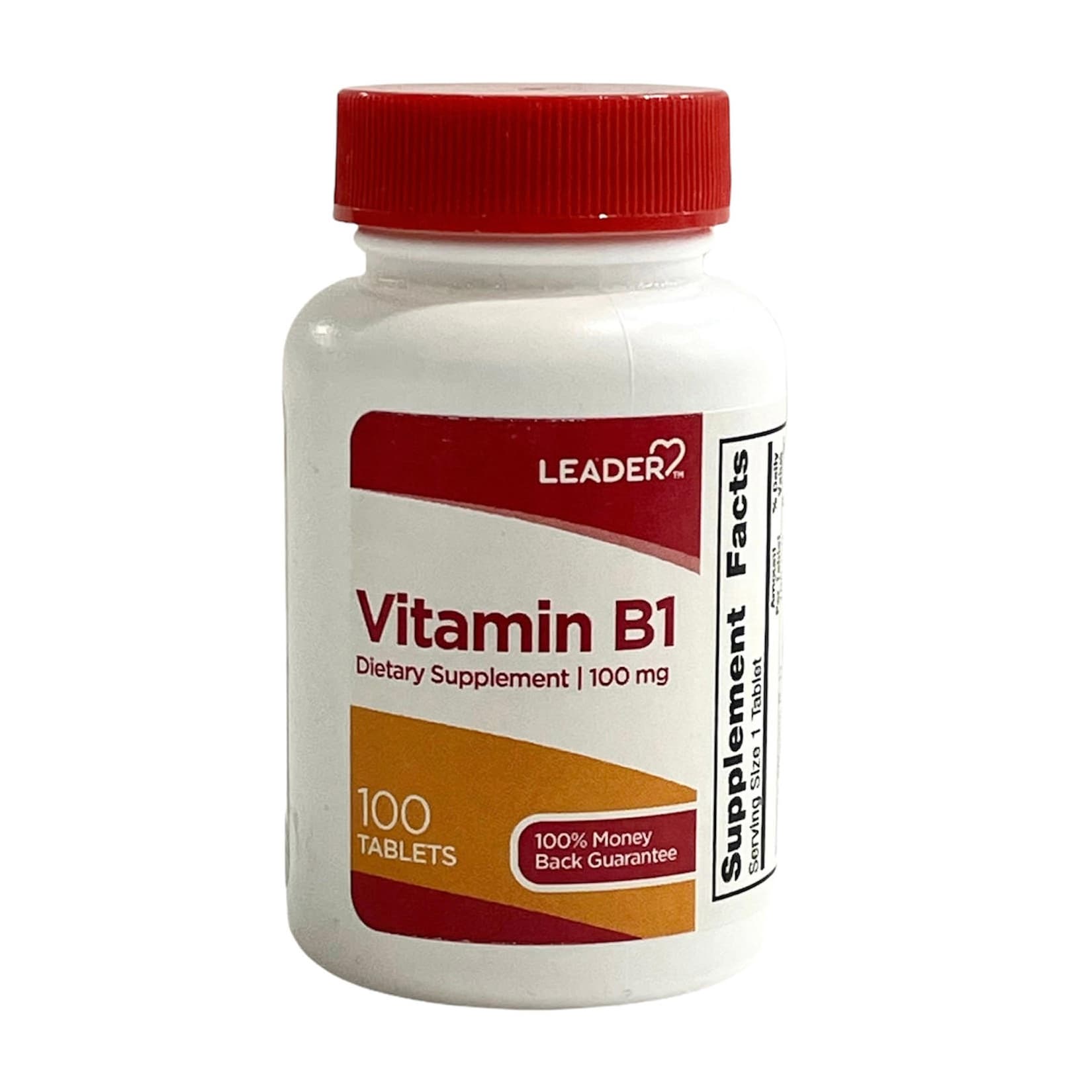 Leader Vitamin B-1, 100 mg, 100 Tablets - Each - Image 1