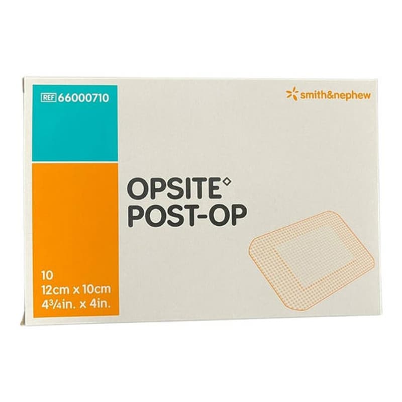 Opsite Post-Op Transparent Waterproof Dressing, 4 x 4-3/4 Inch - Box of 10 - Image 1
