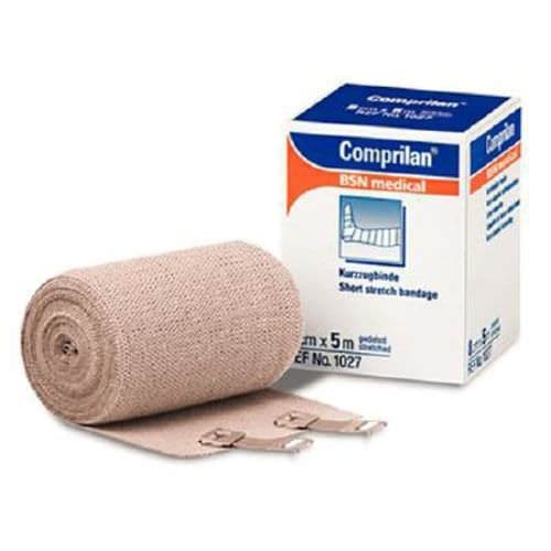 Co-Plus Standard Compression Cohesive Bandage, 4 Inch x 5 Yard, Beige - Case of 18 - Image 1