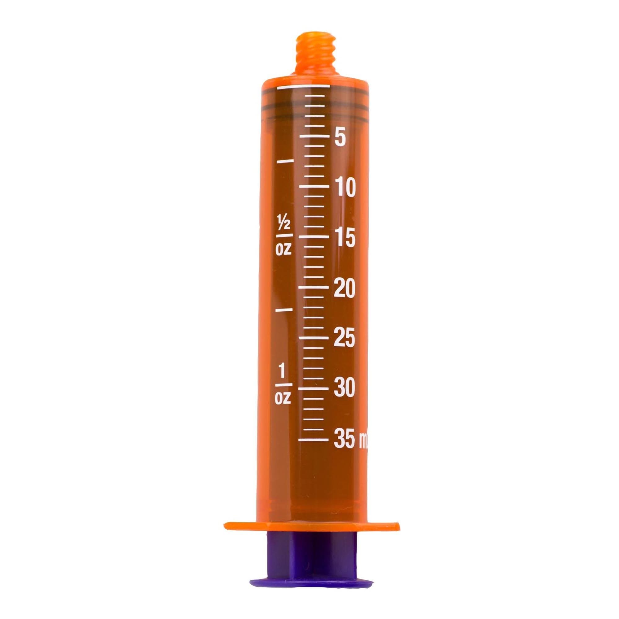 Vesco Oral Medication Syringe, Amber Barrel, 35 ml - Case of 800 - Image 1