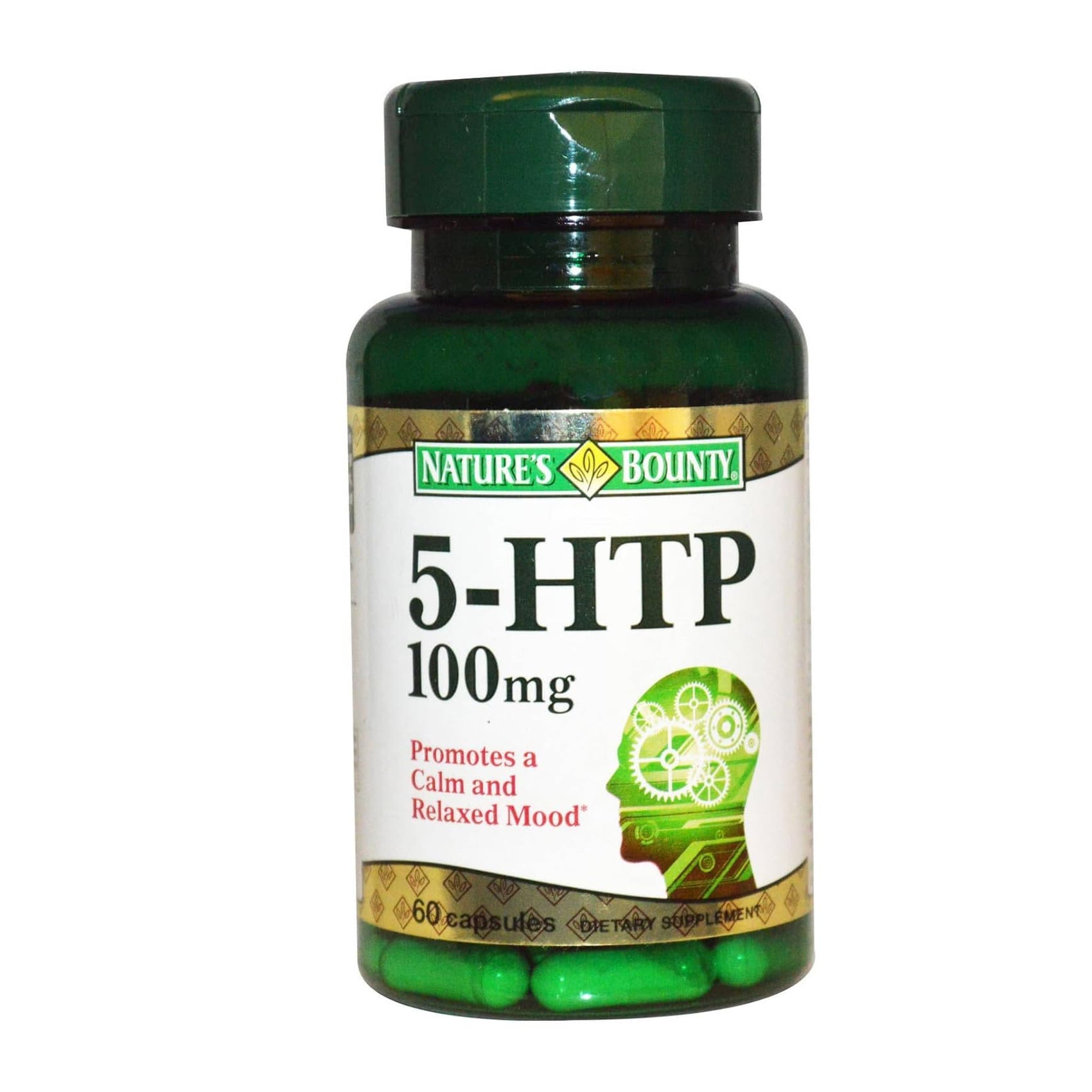 Nature's Bounty 5-HTP 100 mg - Bottle of 60