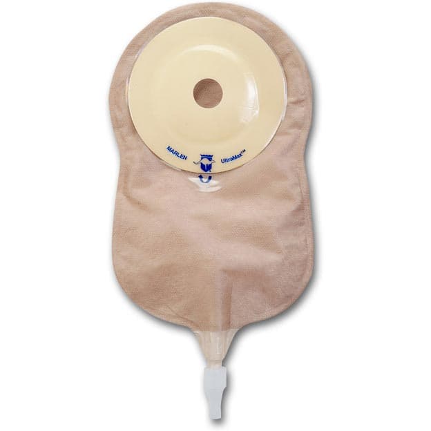 UltraMax 1-Piece Urostomy Pouch, Pre-Cut, 1 Inch - Box of 5 - Image 1