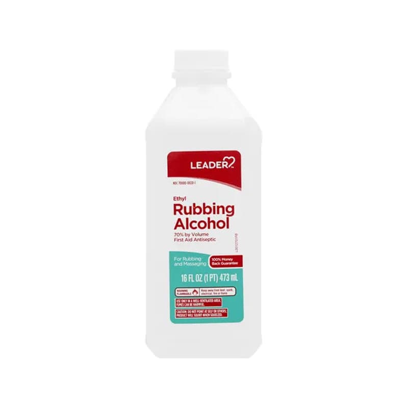 Leader Ethyl Alcohol 70%, 16 oz - Each