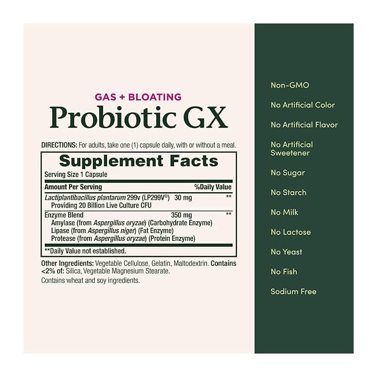 Nature's Bounty Probiotic GX - Pack of 25 - Image 2