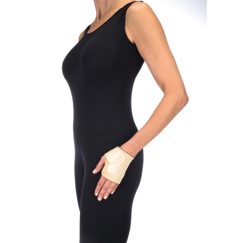 Jobst Farrow Lite Hand Gauntlet AMBI with Foam, Tan, Large - Image 1