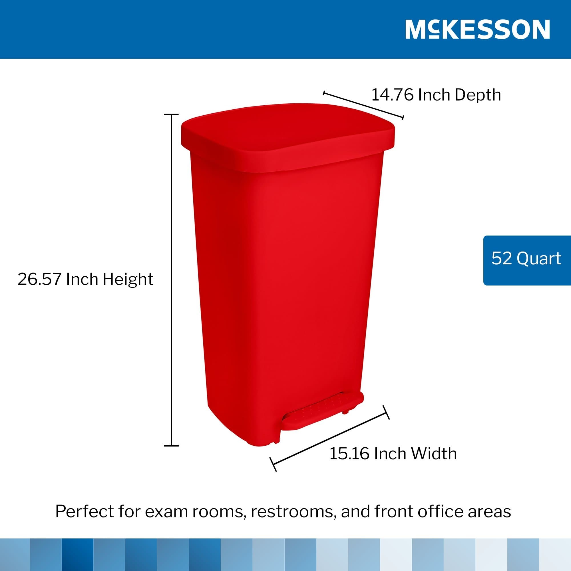 McKesson Trash Can, Rectangular - Image 3