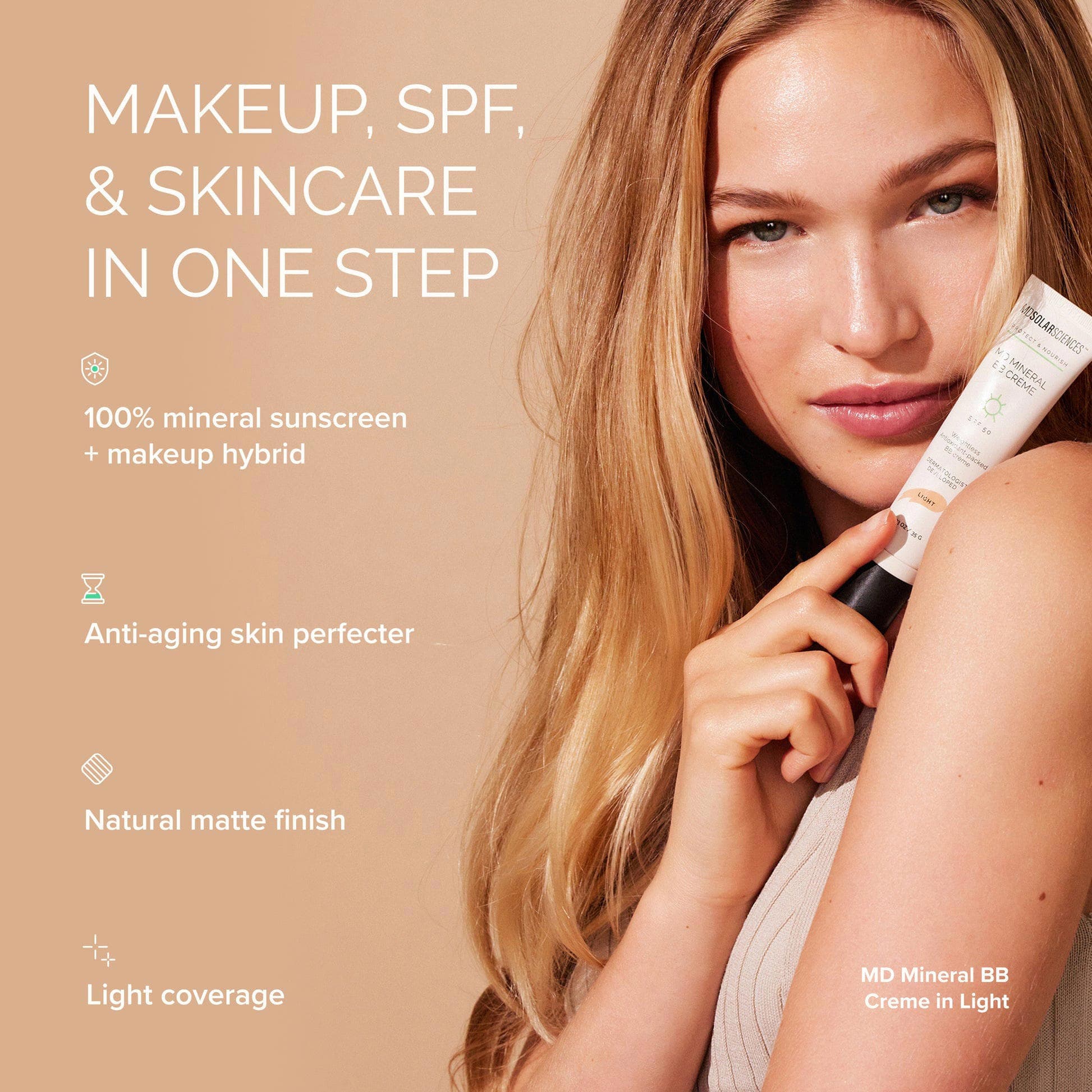 MDSolarSciences MD Mineral BB Creme SPF 50, 1.23 oz - Image 3