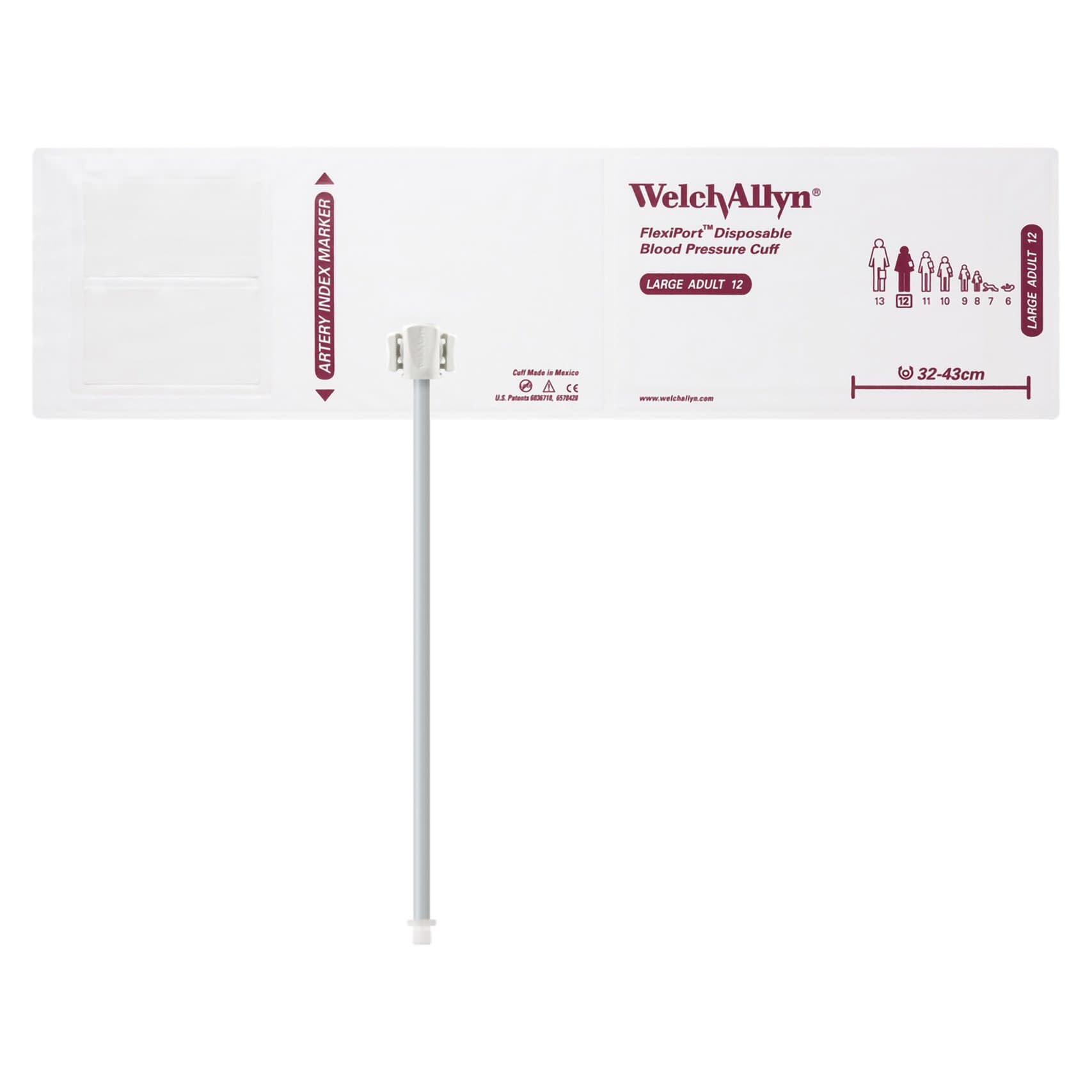 FlexiPort Single Patient Use Blood Pressure Cuff