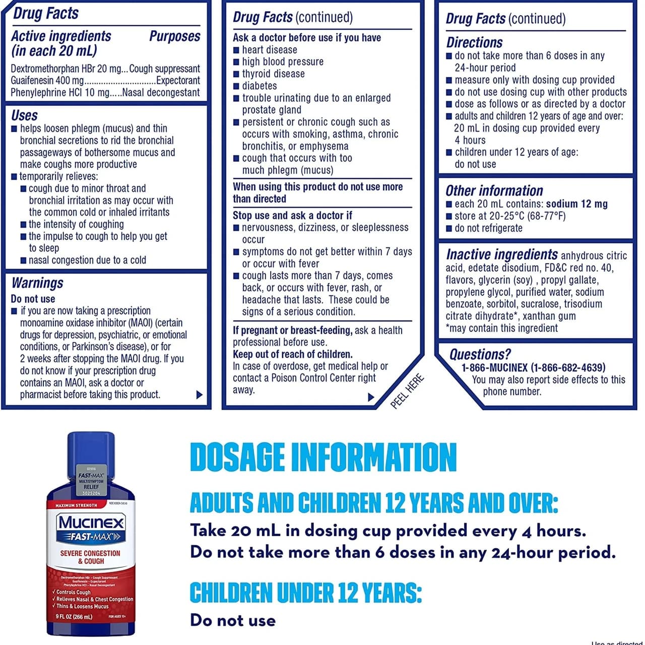 Mucinex Fast-Max Cold And Cough Relief Liquid- Each - Image 3