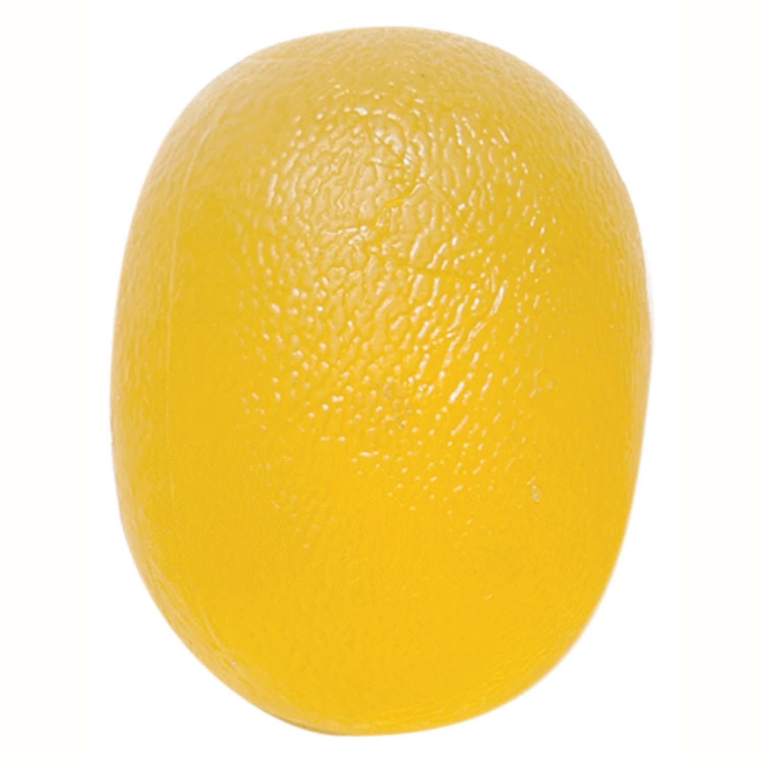 CanDo Gel Hand Squeeze Ball, Large Cylindrical, Extra-Light, Yellow - Image 1