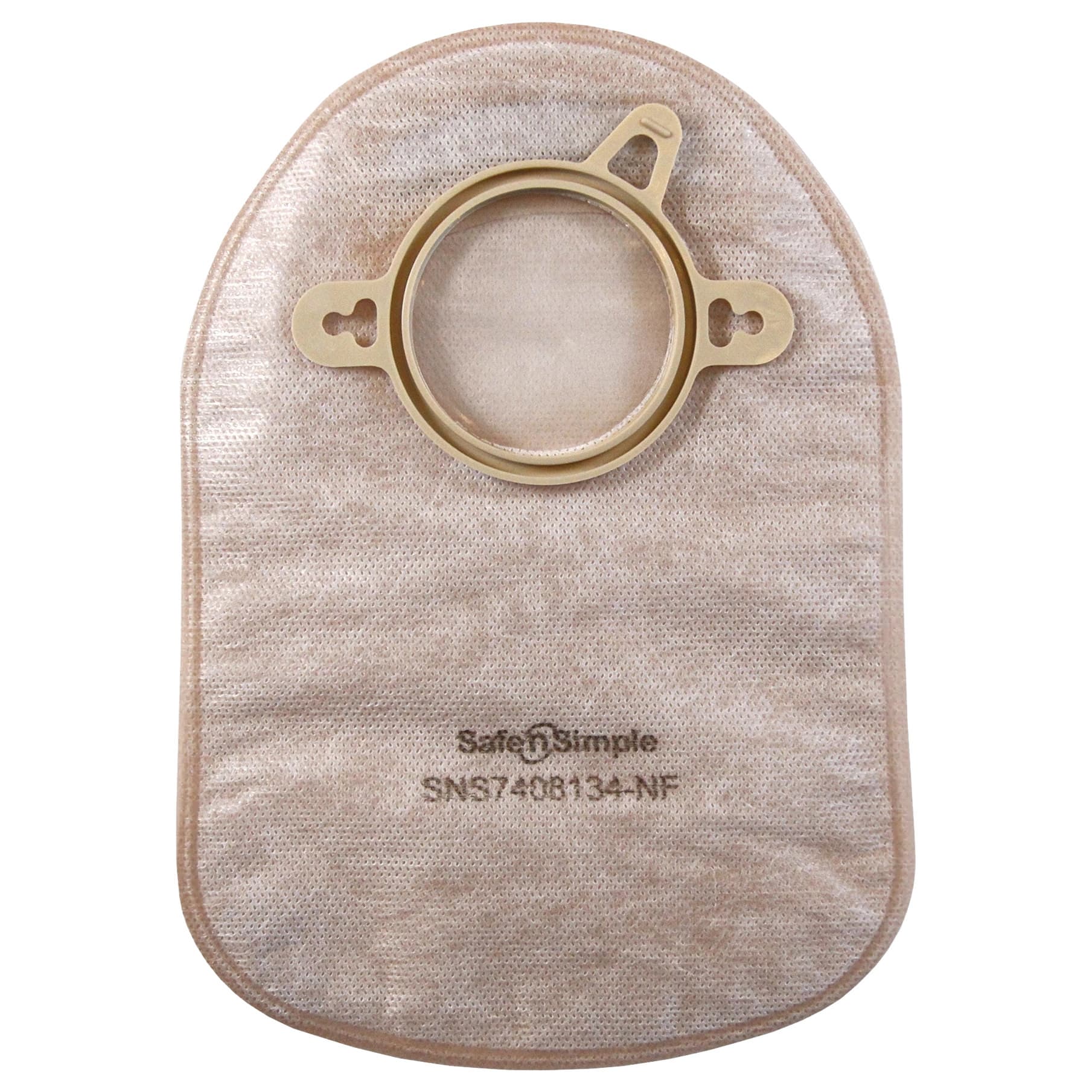 Safe n Simple 2-Piece Drainable Pouch, 9", Beige - Case of 80 - Image 1
