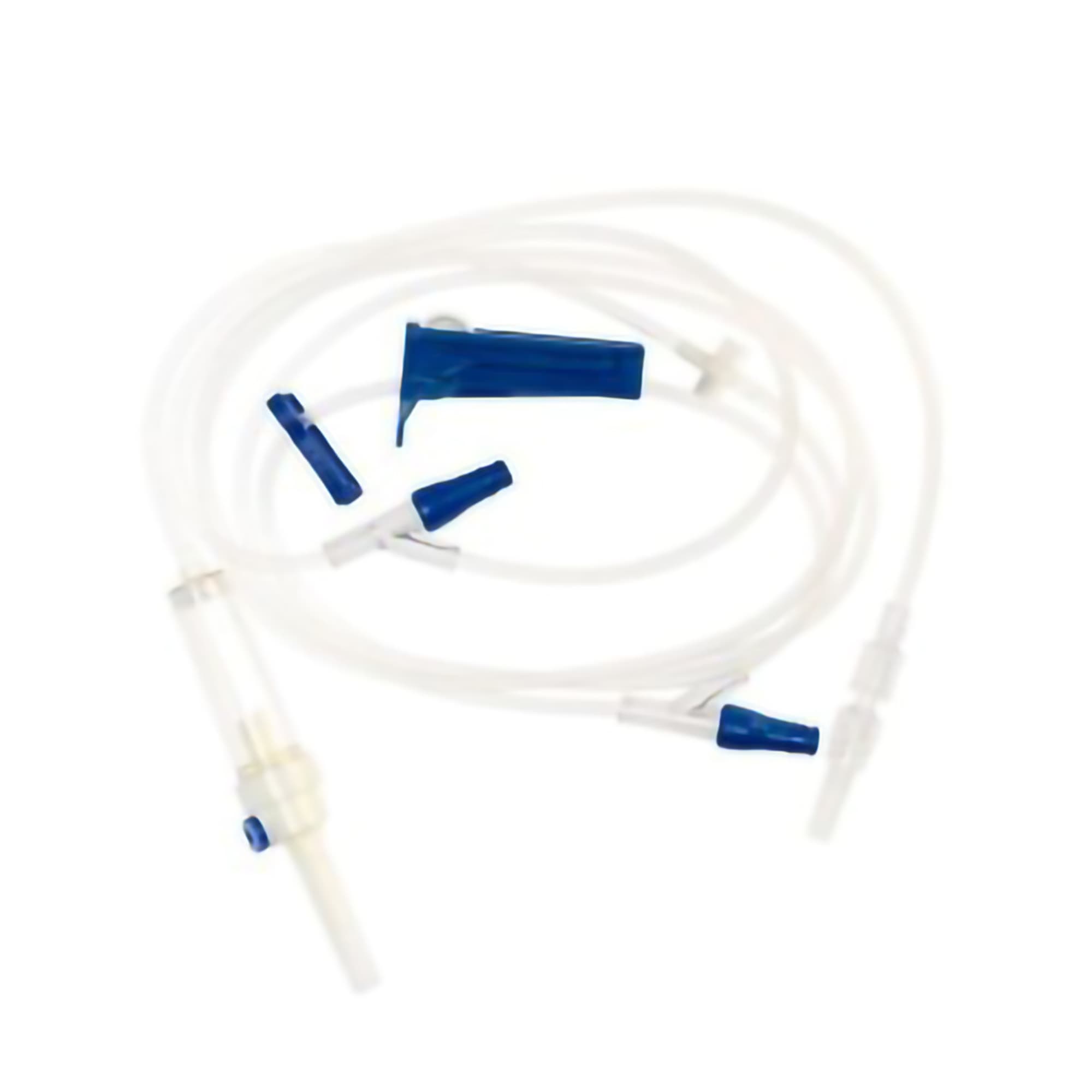 97" length, backcheck valve, two Clave Y-Sites, slide clamp, roller clamp - Image 1