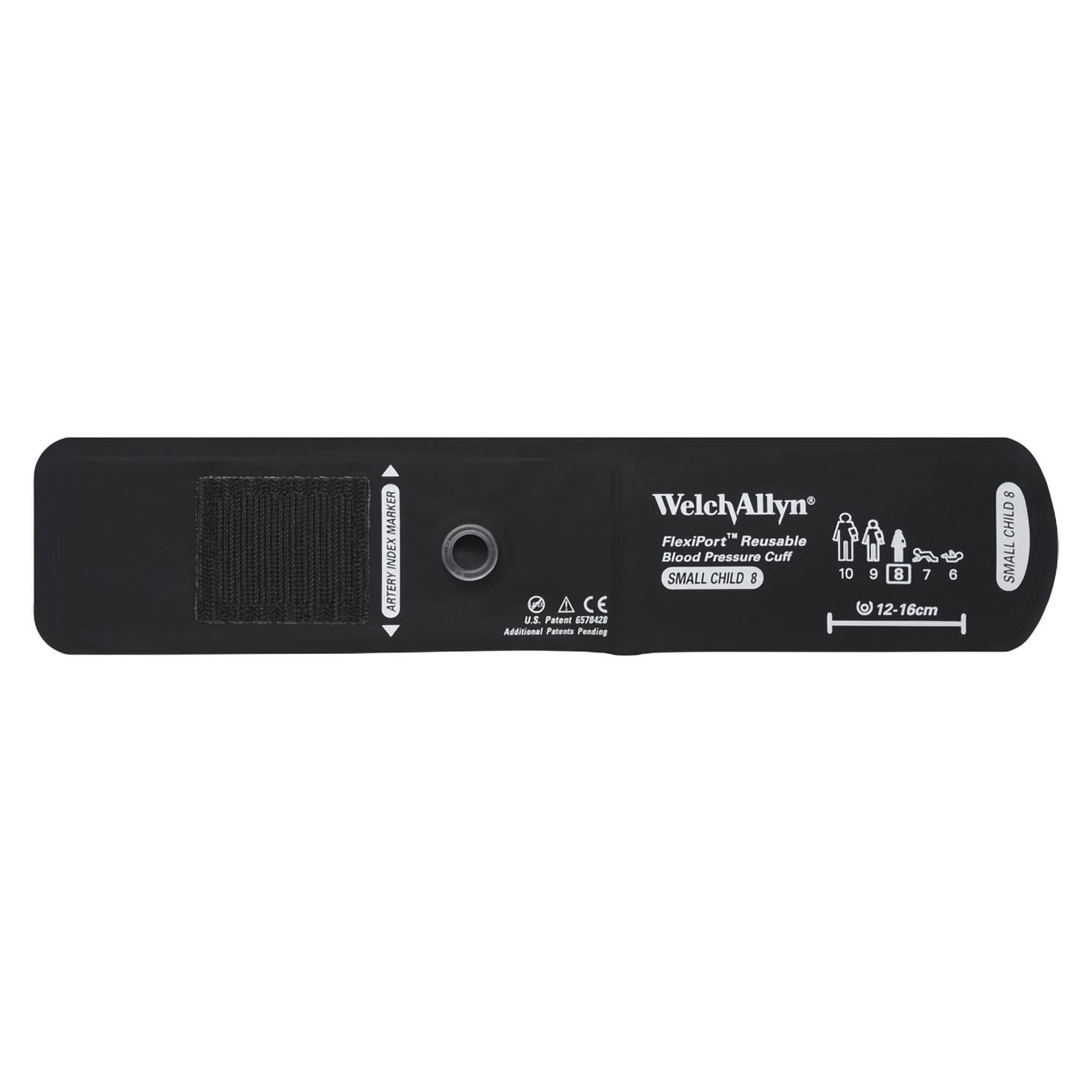 Welch Allyn FlexiPort Blood Pressure Cuff Child Arm Small, Black - Image 1