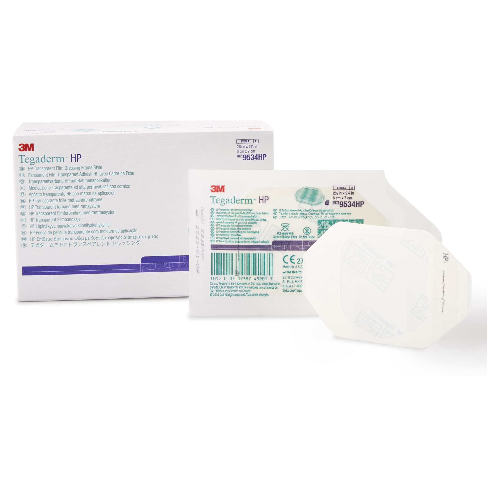 3M Tegaderm HP Transparent Film Dressing with Label